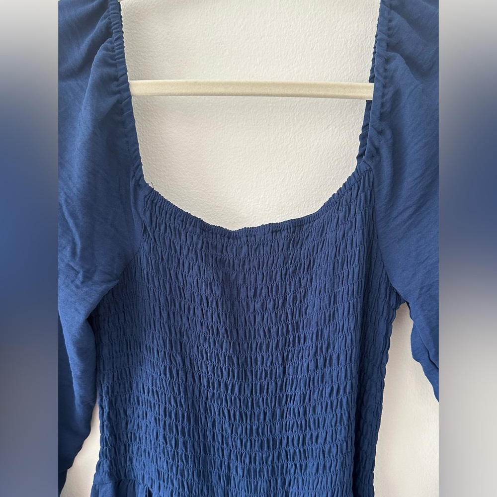 Amazon blue smock, long sleeve jumpsuit - Picture 6 of 7